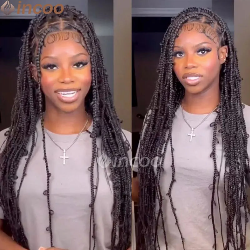 36 Inch Synthetic Braided Butterfly Lace Front Synthetic Wigs - Various Colors Available