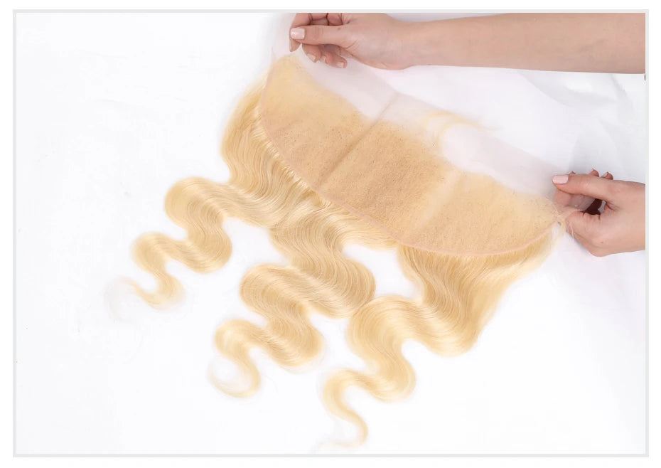 Body Wave Swiss HD Lace Frontal - 613 Blonde, 13x4, 13x6
