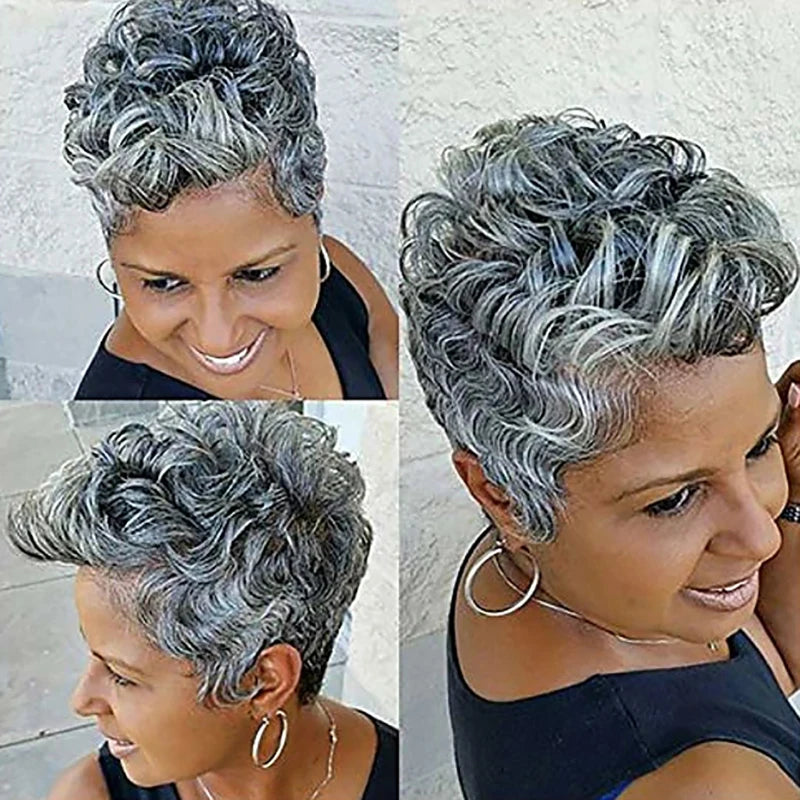 Synthetic Short Cut Curly Wig - Various Colors Available