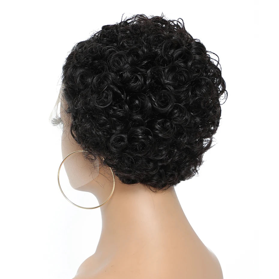 Pixie Curl Cut - Human Hair Wigs In Various Colors