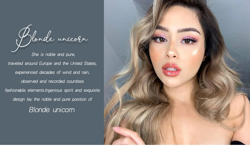 Wavy Synthetic Wig with Bangs - Various Colors Available