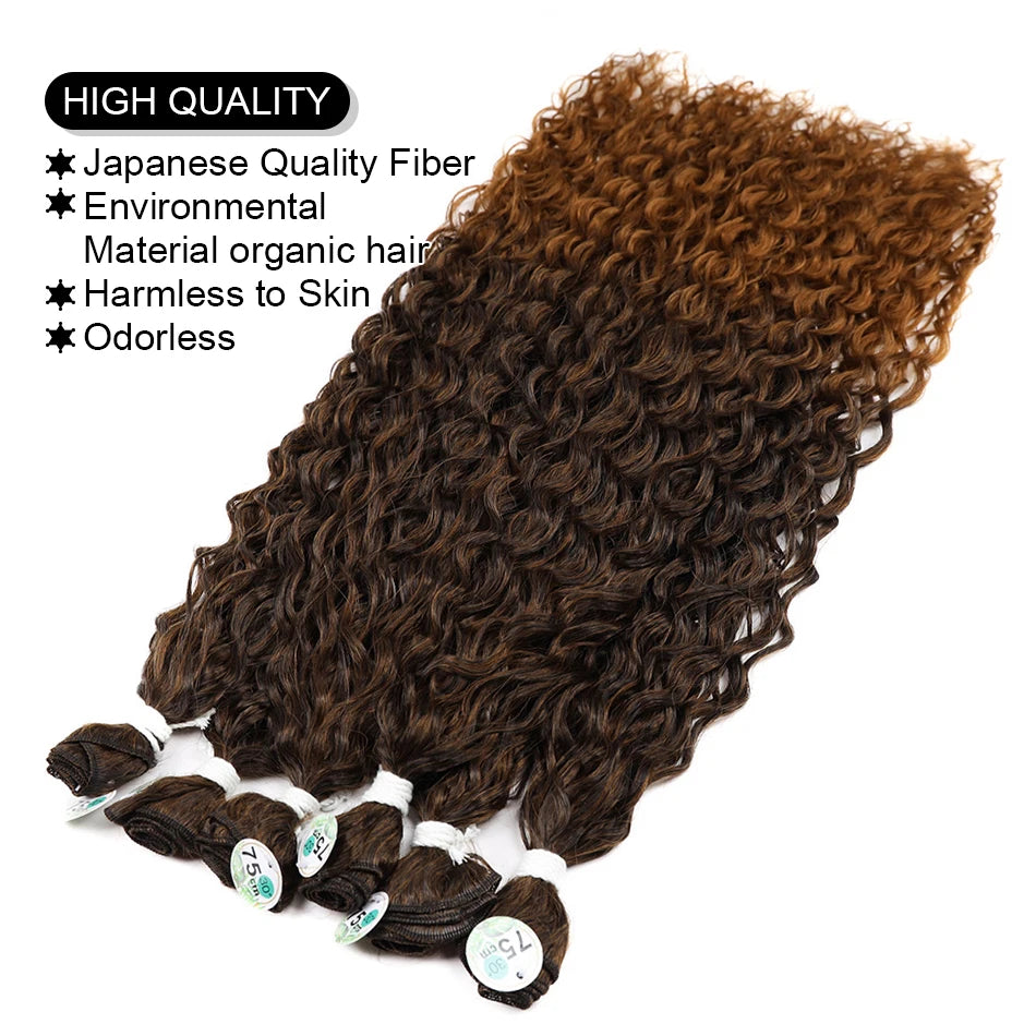Kinky Curly Bundles Synthetic Hair - Various Colors Available