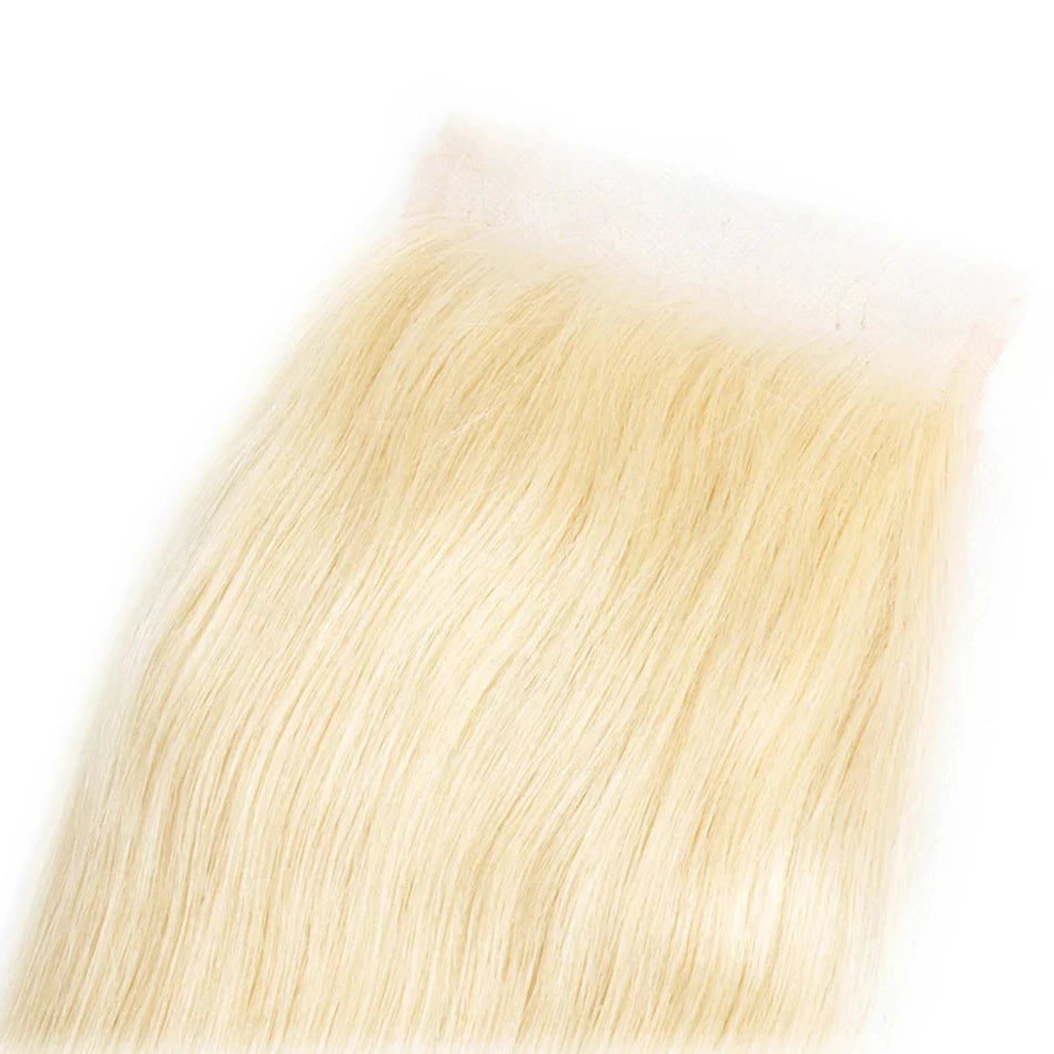 Remy Silicone Silk Base Human Hair Lace Closures with Baby Hair - Various Options Available