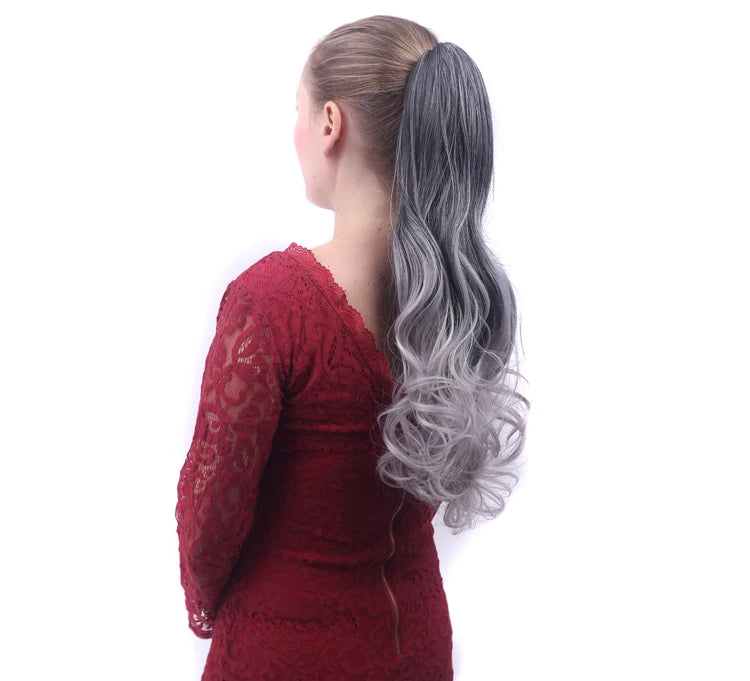 Synthetic Drawstring Long Curly Ponytail - Other Colors Available