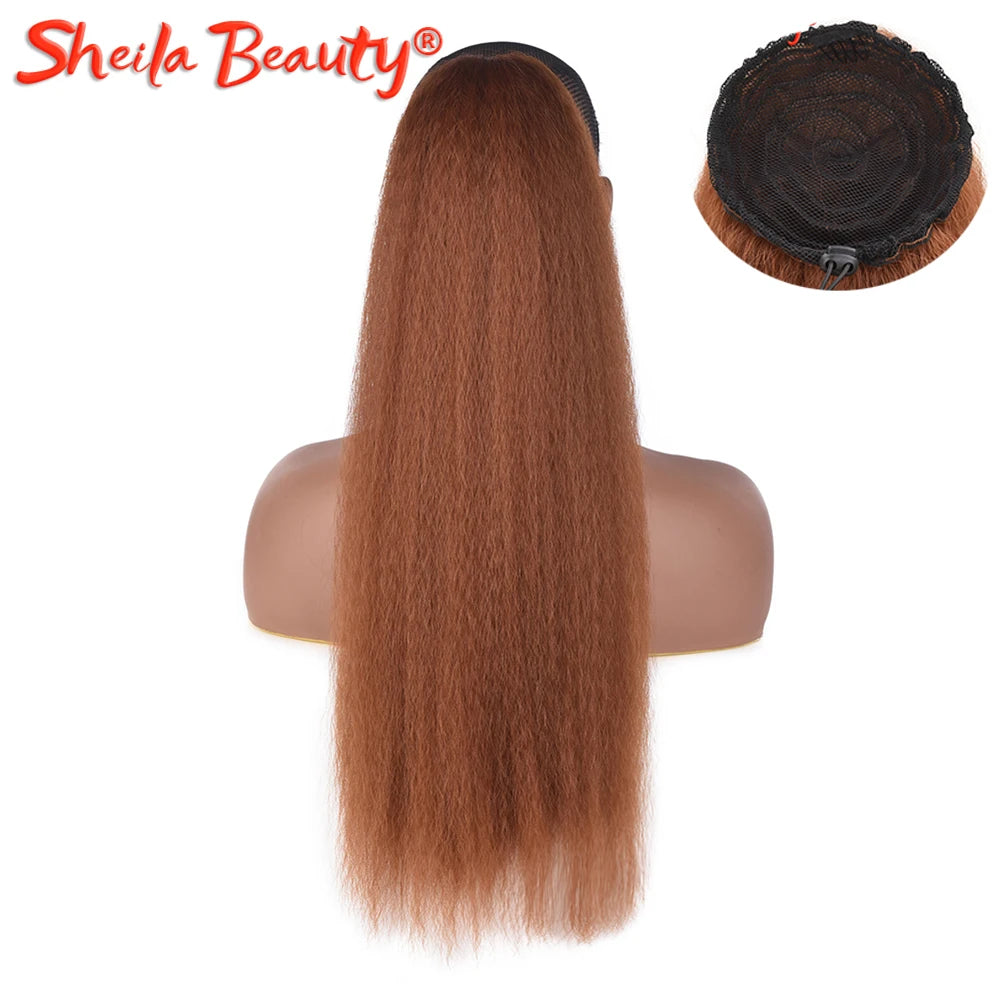 Synthetic Drawstring Wrap Around Ponytail - Various Colors Available