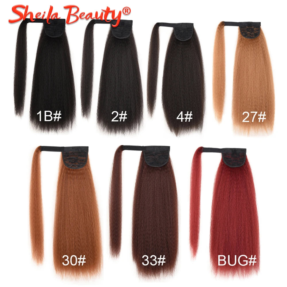 Synthetic Drawstring Wrap Around Ponytail - Various Colors Available