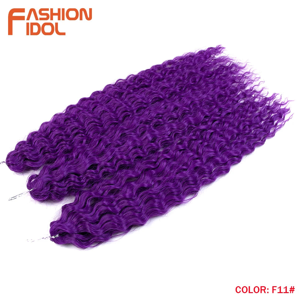 Water Wave Synthetic Crochet Hair 24 Inch - Various Colors Available