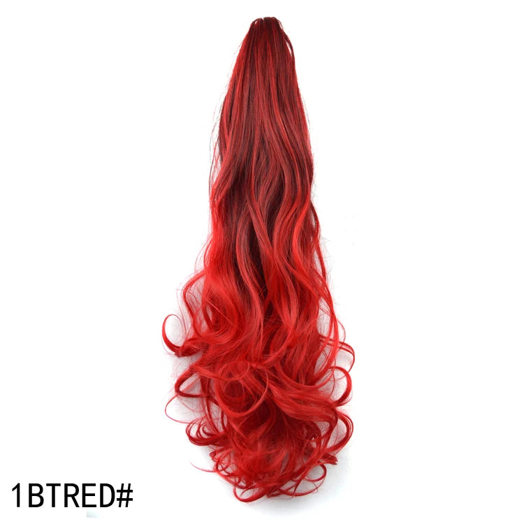 Synthetic Drawstring Long Curly Ponytail - Other Colors Available