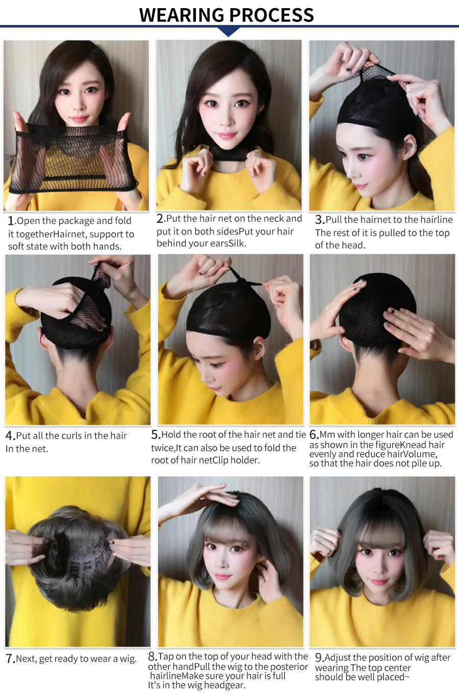 Short Bob Synthetic Wig - Various Colors Available