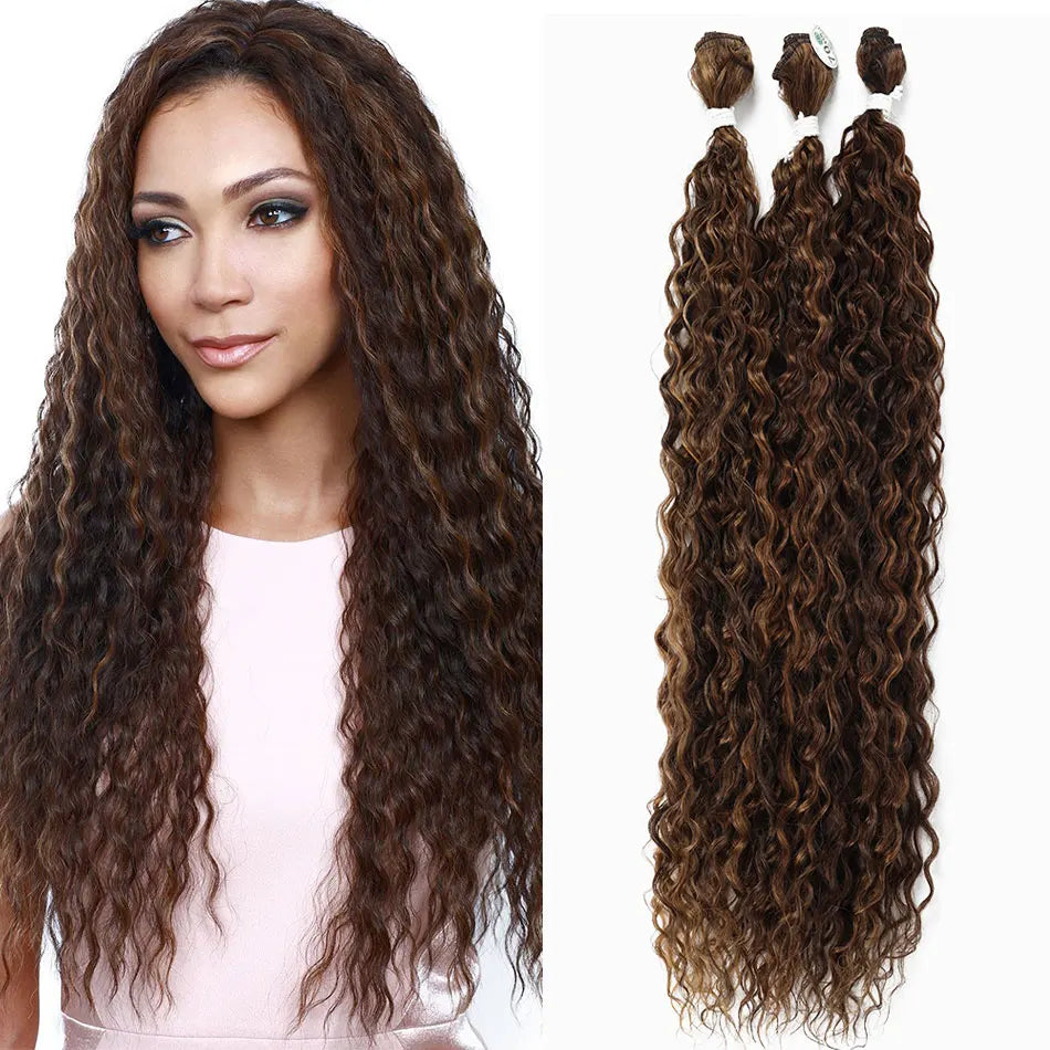 Kinky Curly Bundles Synthetic Hair - Various Colors Available