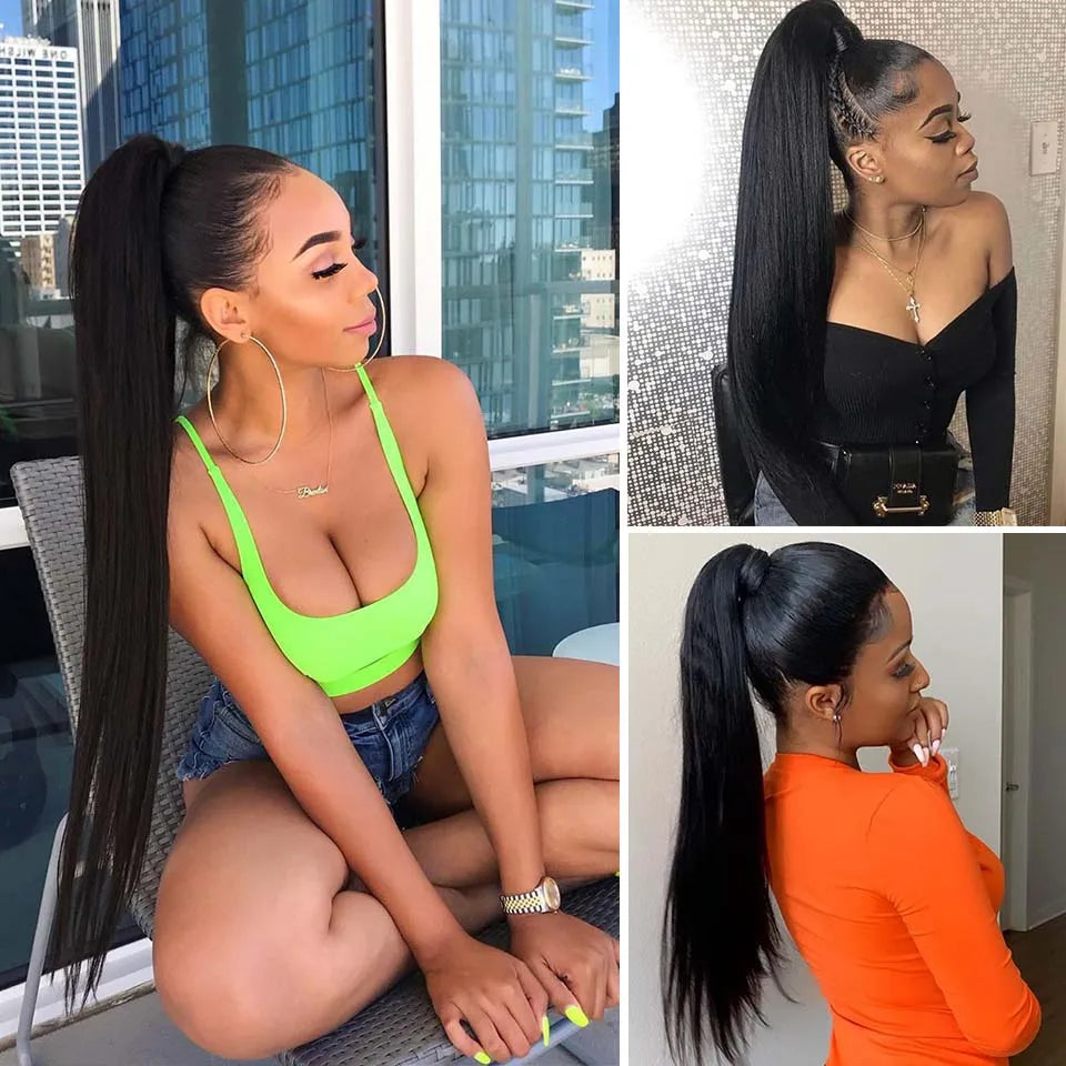 Body Wave Wrap Around Human Hair Ponytail, 100g & 120g Available