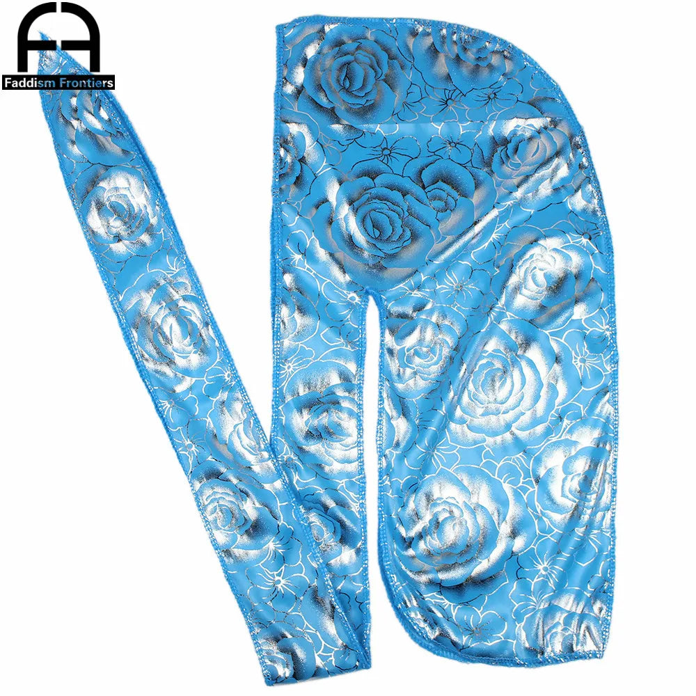 Men's Custom Printing Silk Durag /Wave Cap - Various Colors Available