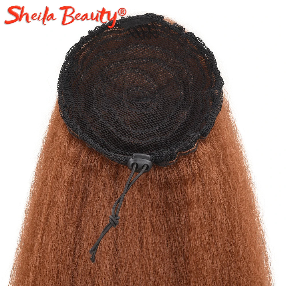 Synthetic Drawstring Wrap Around Ponytail - Various Colors Available