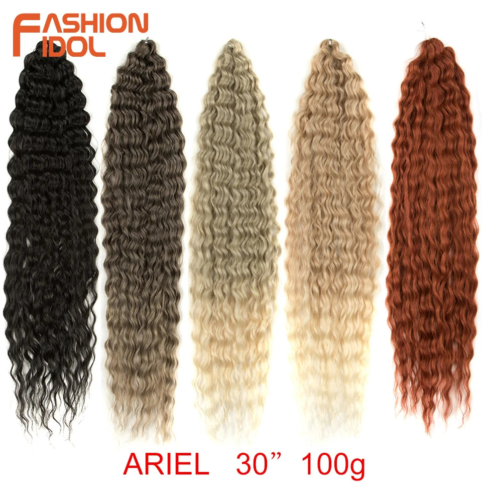 Water Wave Synthetic Crochet Hair - Various Colors Available