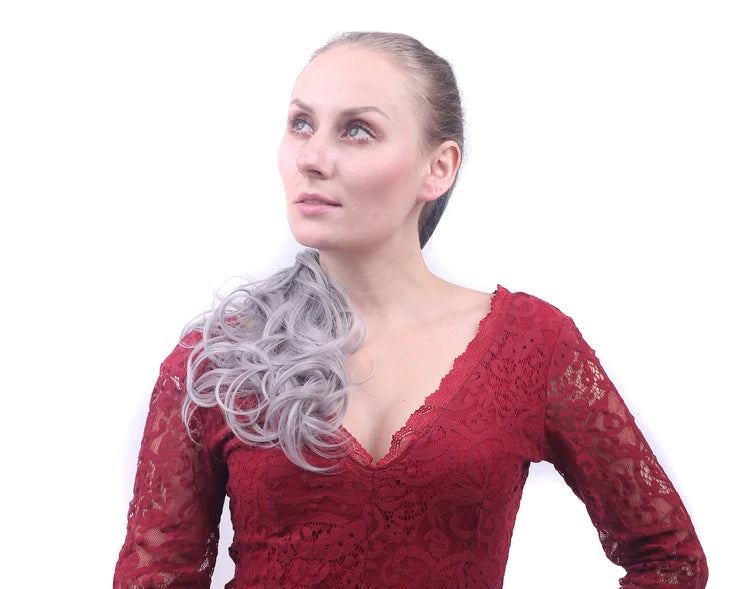 Synthetic Drawstring Long Curly Ponytail - Other Colors Available