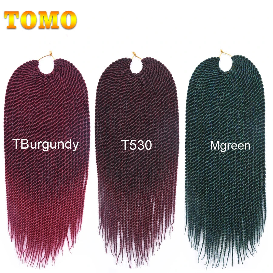 Senegalese Twist Synthetic Crochet Braided Hair - Various Colors Available