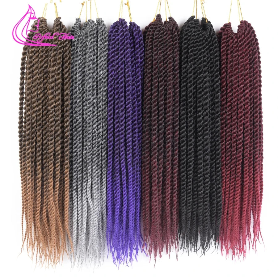 Synthetic Crochet Senegalese Twist Hair - Various Colors Available