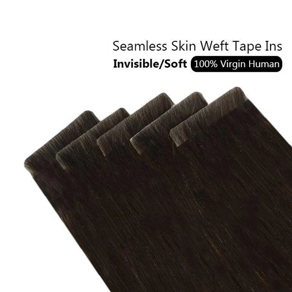 Invisible Seamless Skin Weft Injection Virgin Human Hair Tape In