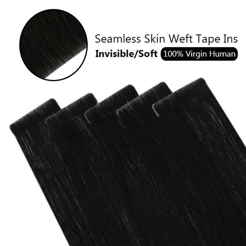Invisible Seamless Skin Weft Injection Virgin Human Hair Tape In