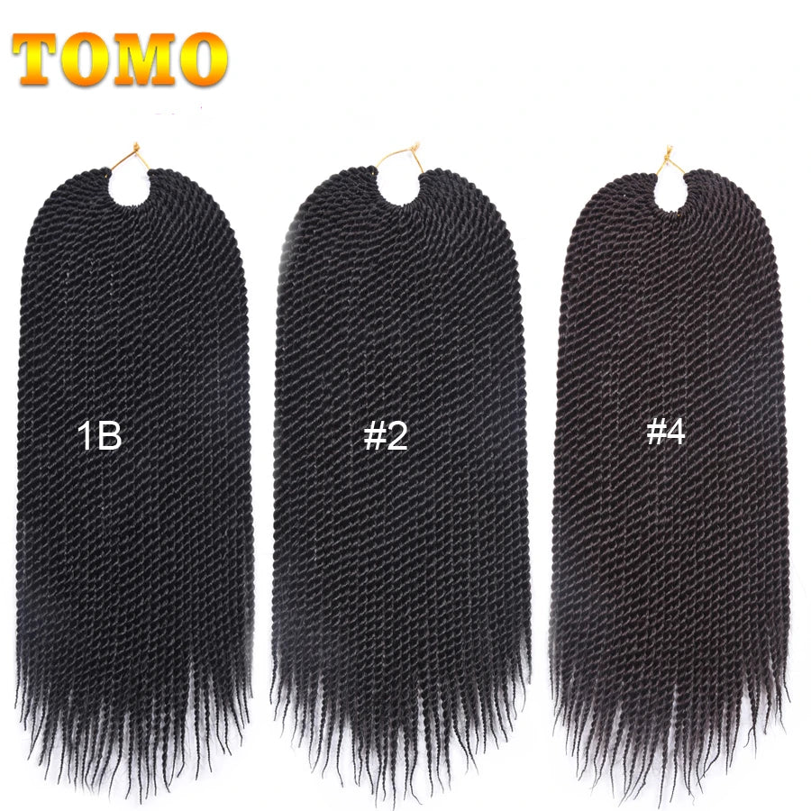 Senegalese Twist Synthetic Crochet Braided Hair - Various Colors Available