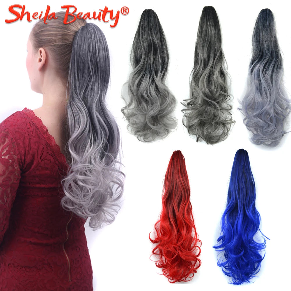 Synthetic Drawstring Long Curly Ponytail - Other Colors Available