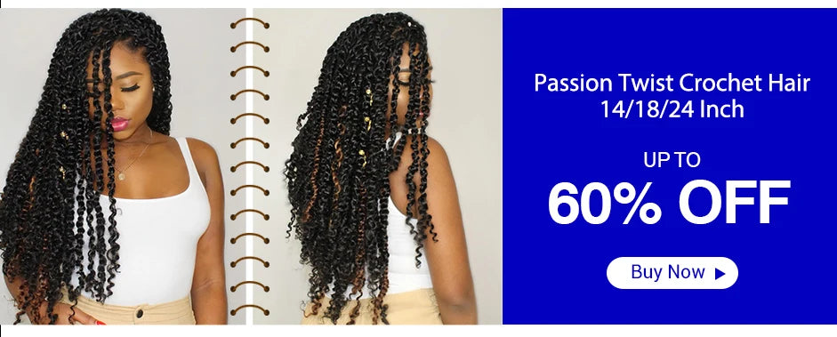 Passion Twist Crochet Synthetic - Various Colors Available