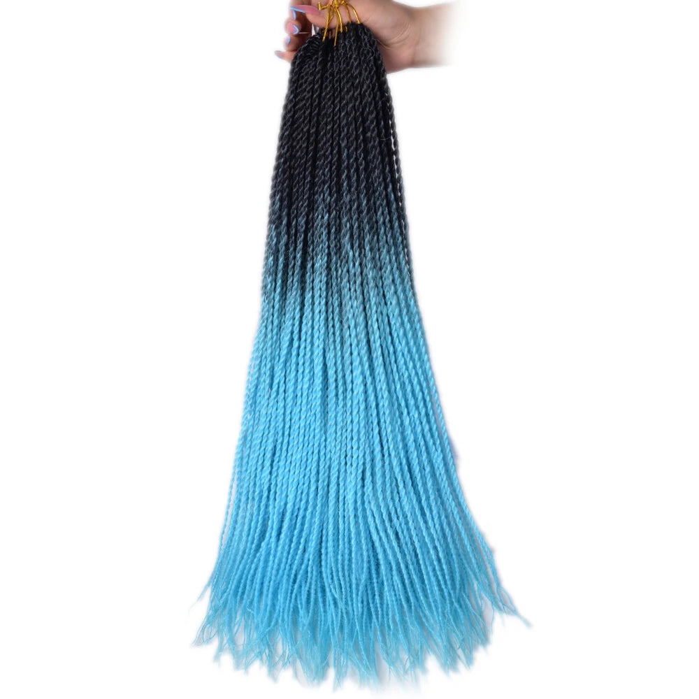 24 Inch Senegalese Twist Synthetic Crochet Braids - Various Colors Available
