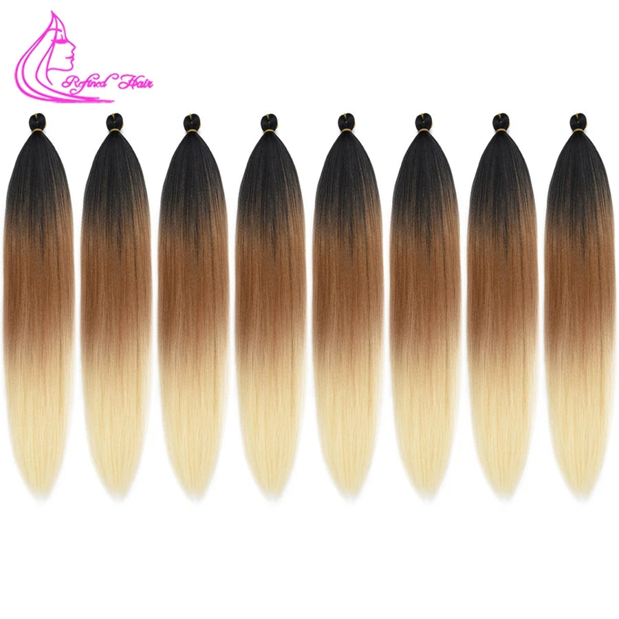 Refined Hair Pre stretched EZ Braid Synthetic - Various Colors Available