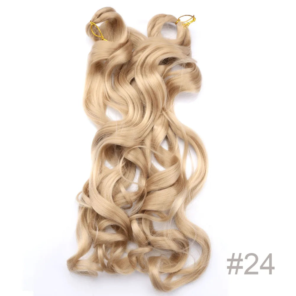 Spiral Curls Pre-Stretched Braiding Hair - Various Ombre Selections