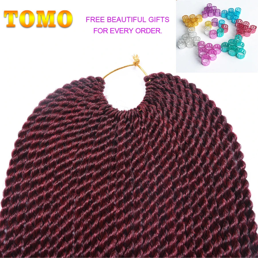 Senegalese Twist Synthetic Crochet Braided Hair - Various Colors Available