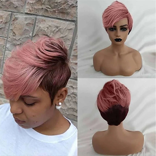 Synthetic Short Cut Curly Wig - Various Colors Available