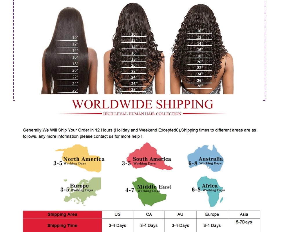 Brazilian Human Hair HD Transparent Lace Frontal or Closures - Various Options Available