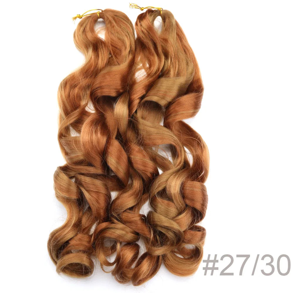 Spiral Curls Pre-Stretched Braiding Hair - Various Ombre Selections