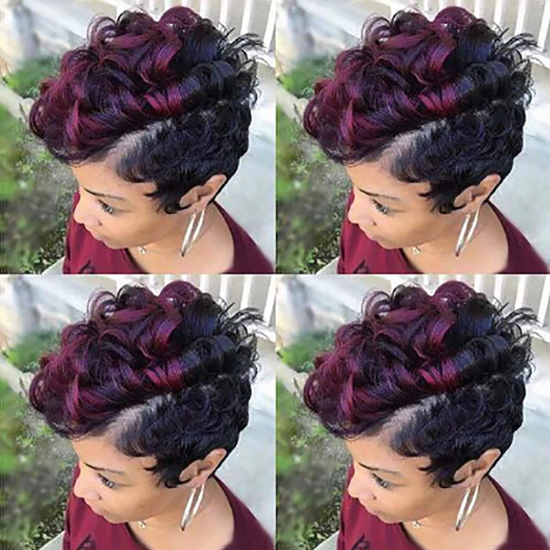 Synthetic Short Cut Curly Wig - Various Colors Available