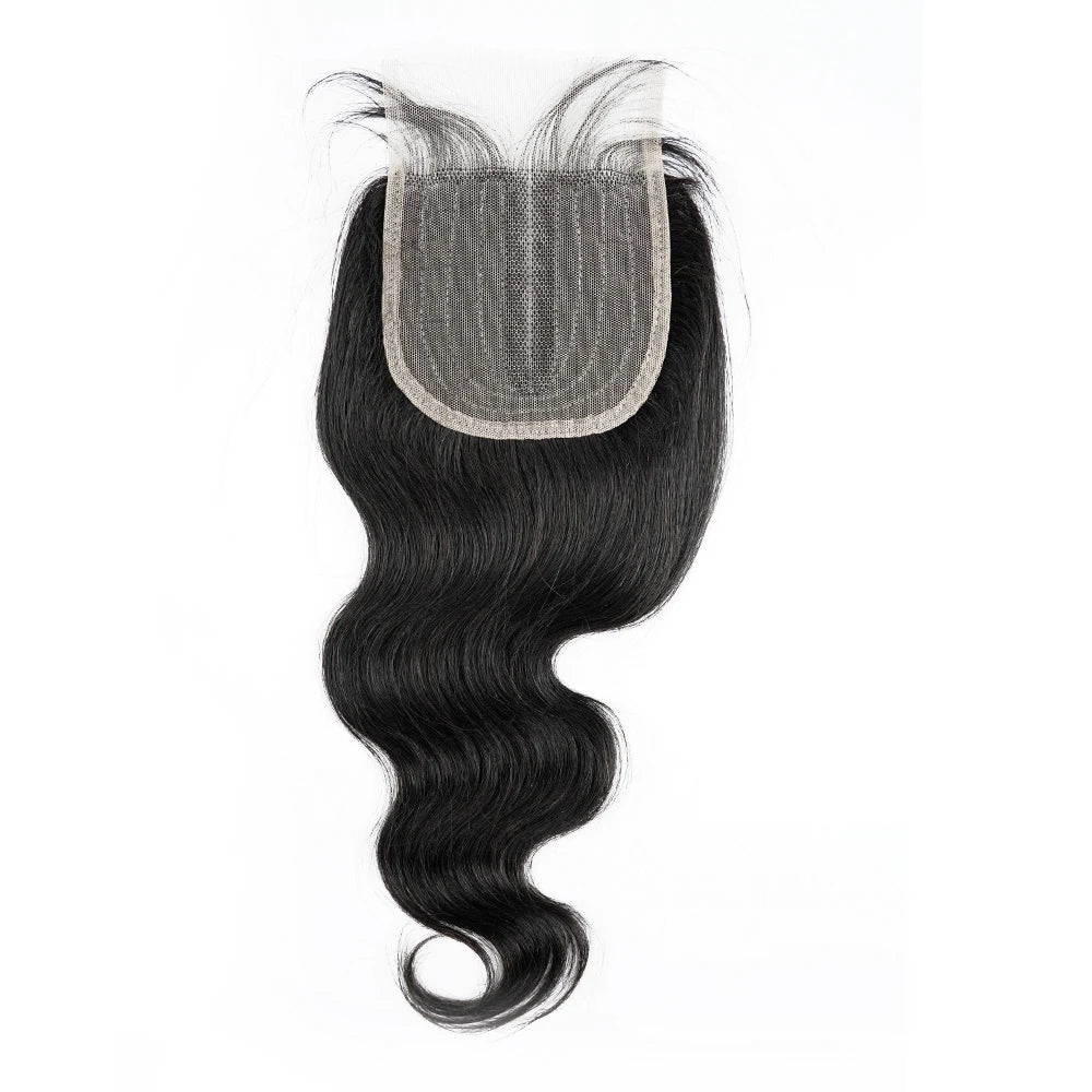 1PC Lace Closure Middle Part Body Wave Human Hair