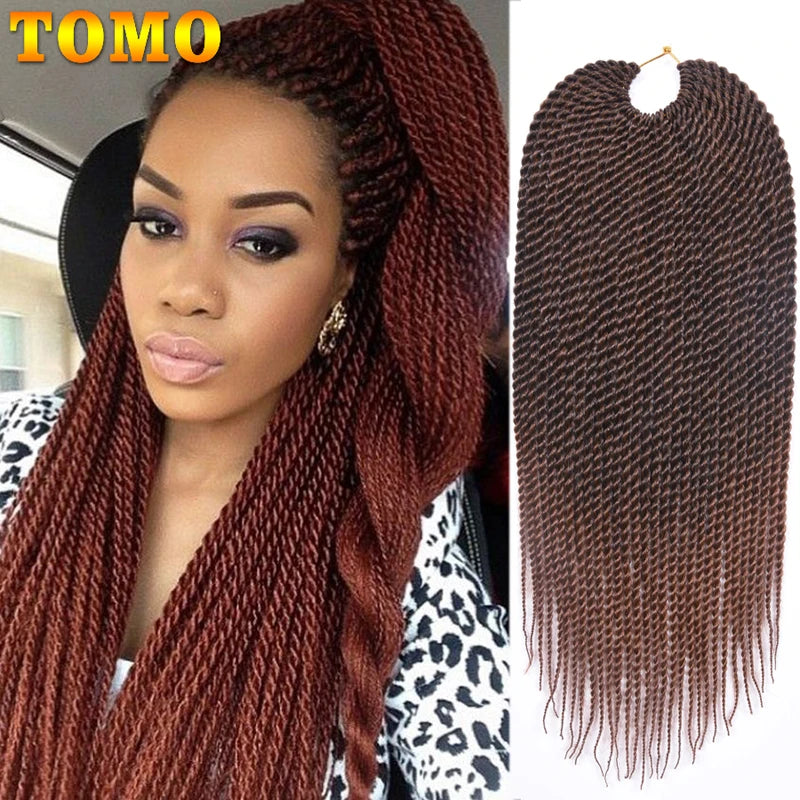 Senegalese Twist Synthetic Crochet Braided Hair - Various Colors Available