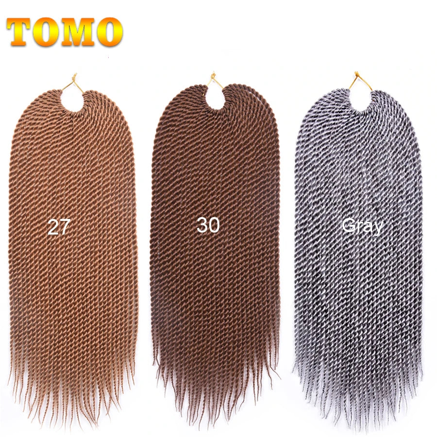 Senegalese Twist Synthetic Crochet Braided Hair - Various Colors Available