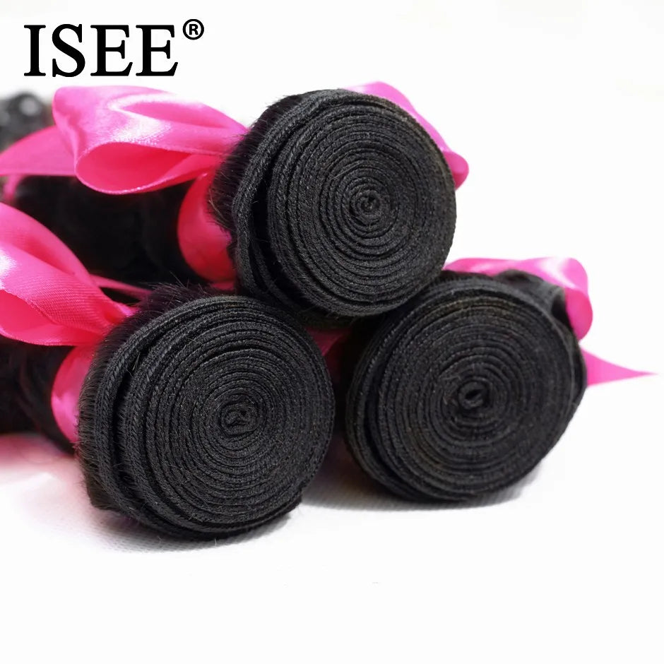 Kinky Curly 100% Unprocessed Virgin Human Hair Bundles Nature Color