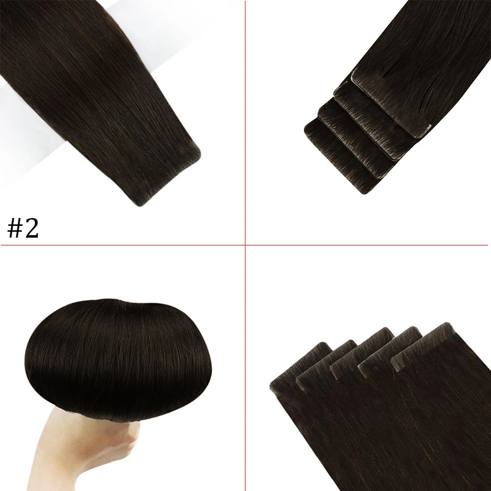 Invisible Seamless Skin Weft Injection Virgin Human Hair Tape In