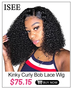 Curly Bob V Part Human Hair Wig