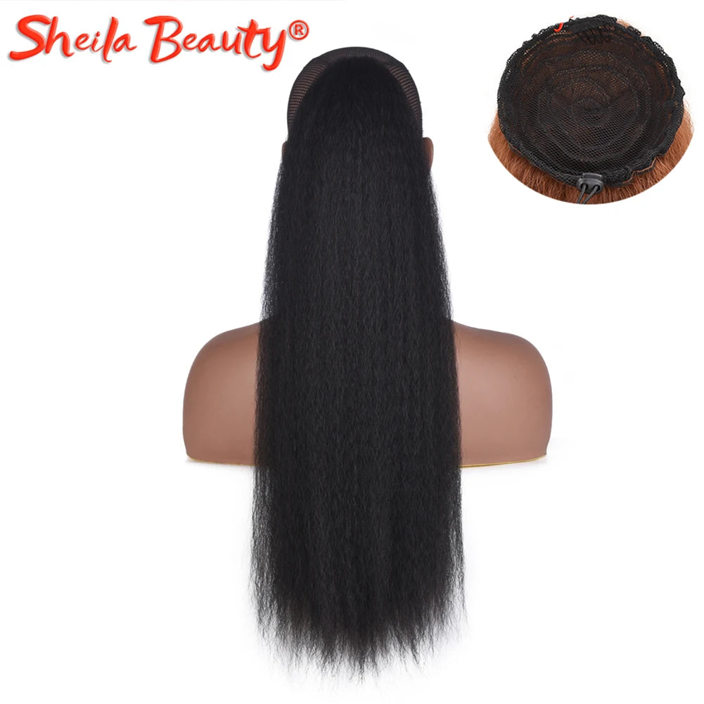 Synthetic Drawstring Wrap Around Ponytail - Various Colors Available