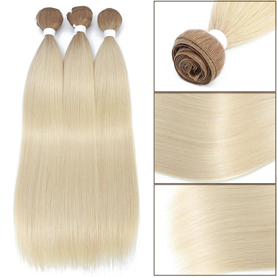 Yaki Straight Synthetic Hair Bundles - Various Colors Available