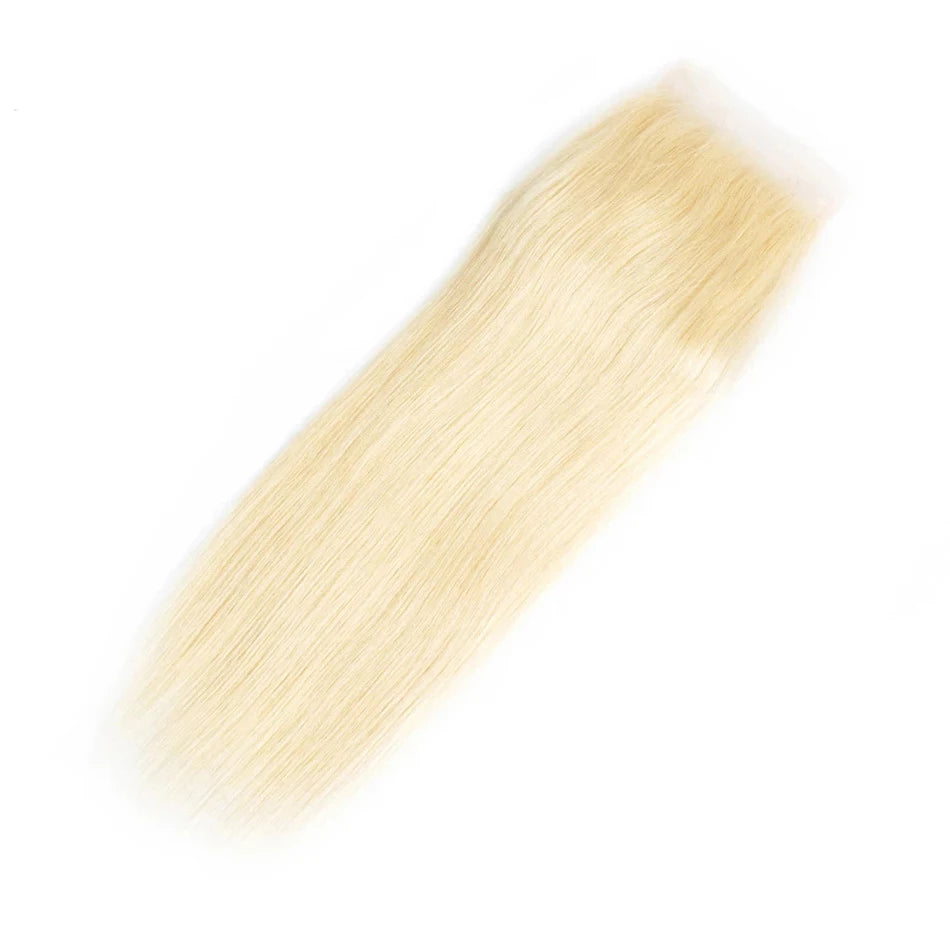 Remy Silicone Silk Base Human Hair Lace Closures with Baby Hair - Various Options Available