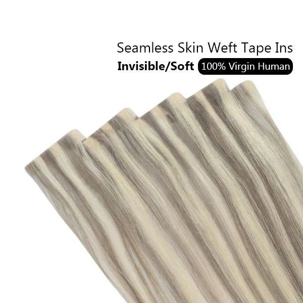 Invisible Seamless Skin Weft Injection Virgin Human Hair Tape In