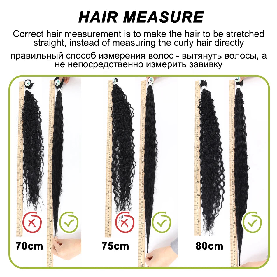 Kinky Curly Bundles Synthetic Hair - Various Colors Available