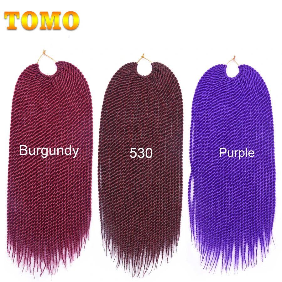 Senegalese Twist Synthetic Crochet Braided Hair - Various Colors Available