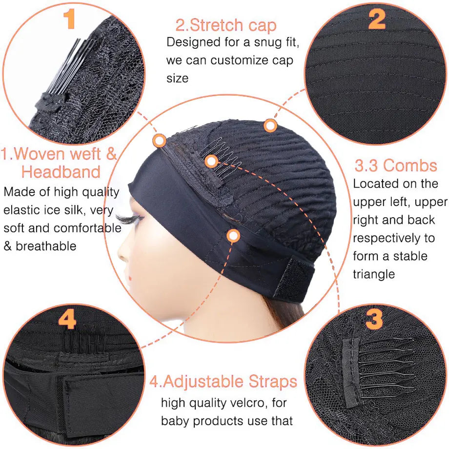 Afro Kinky Curly Human Hair Headband Wigs