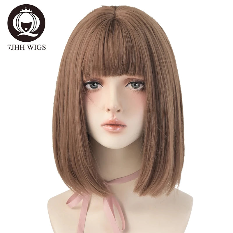 Short Bob Synthetic Wig - Various Colors Available