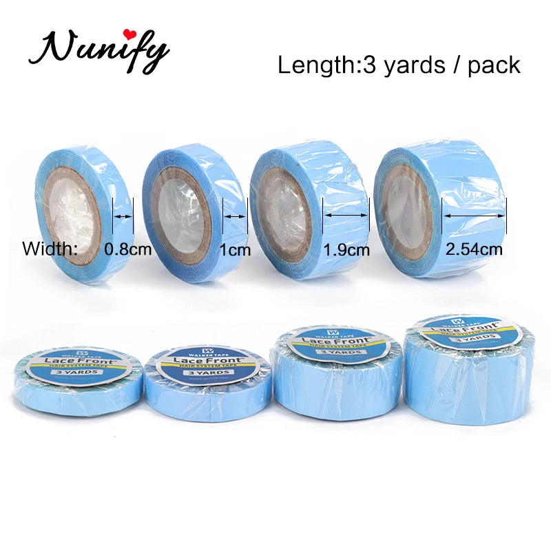 Double Side Walker Tape - Ultra Hold for Lace Front Wigs and Closures -  0.8Cm 3Yards/Roll