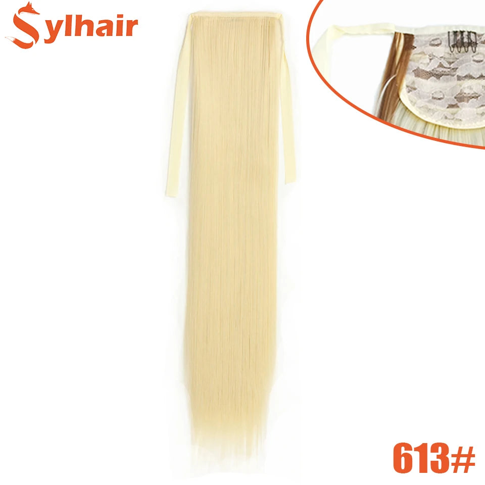 Long Straight Wrap Around Ponytail - Synthetic Hair, Various Colors Available